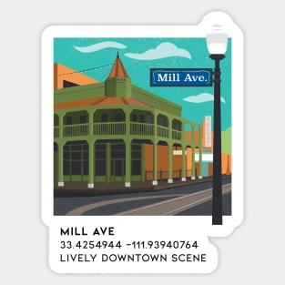 Mill Ave Sticker